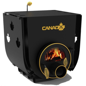 Булерьян CANADA 00 с плитой (мощность 7 кВт) с кожухом