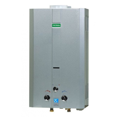 Газовая колонка (бойлер) Termaxi JSD 20 W (дымоходная, 10 л.в мин., серебристая)