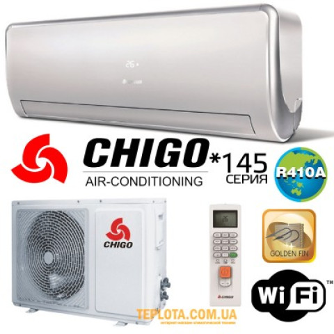 Кондиционер инверторный CHIGO CS-25V3A-M169 - CHIGO NEW FJORD 169 -30 °C,Тепловой насос 