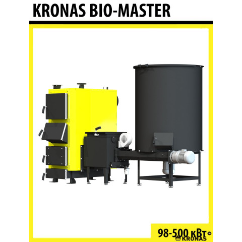 Твердотопливный котел Kronas Bio Master 98 кВт