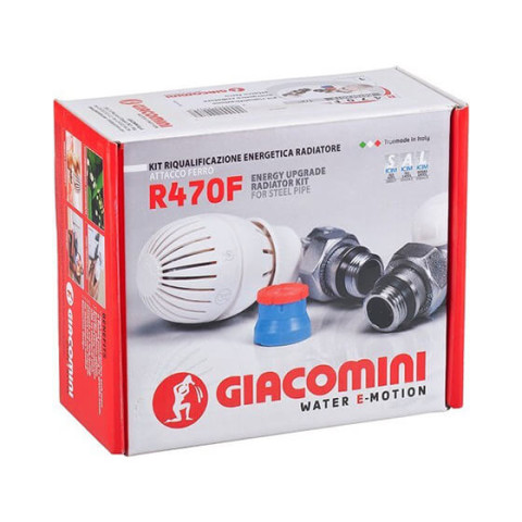 GIACOMINI R470FX013 - Термостатический прямой комплект 1/2*