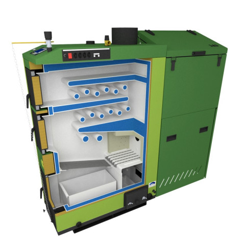 Пеллетный котел SAS AGRO-ECO 29 кВт для сжигания пеллет, зерновых, косточек фруктов, кукурузы